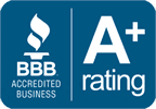 Better Business Bureau accredited business A+ rating