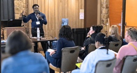 Paul Douglas, President of The JPI Group, provides workforce training for the energy efficiency